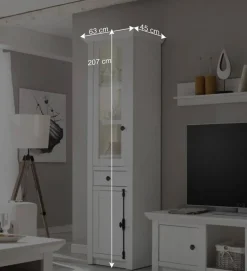 Wohnen Wohnwand Chelles im Landhausstil (vierteilig)