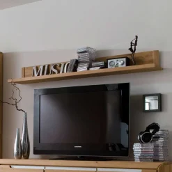 Wohnen Wohnwand Croconia aus Wildeiche Massivholz (dreiteilig)