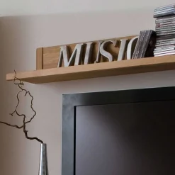 Wohnen Wohnwand Croconia aus Wildeiche Massivholz (dreiteilig)