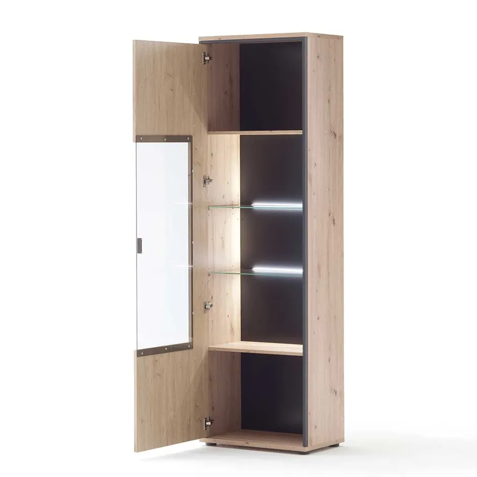 Wohnwand in Eicheoptik - Nikdus (vierteilig)^Wohnen Best