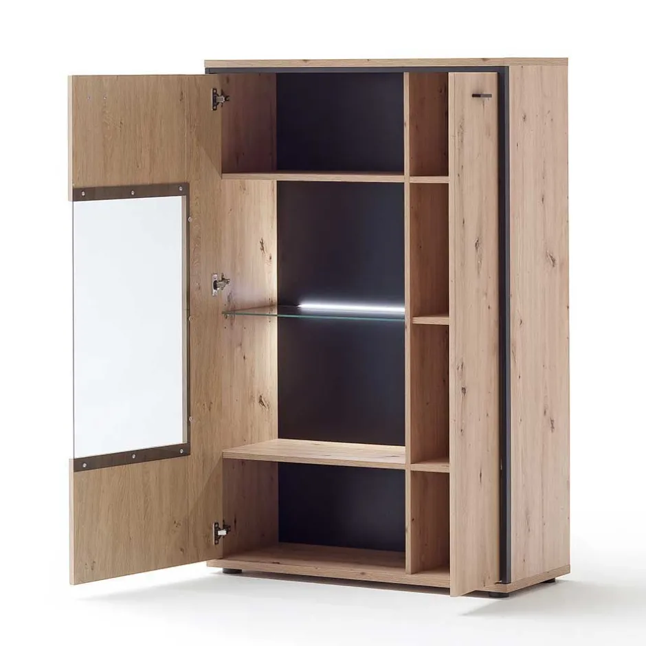 Wohnwand in Eicheoptik - Nikdus (vierteilig)^Wohnen Best