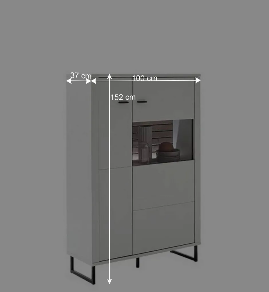 Wohnwand in Weiß mit Wildeiche - Varzino (dreiteilig)^Wohnen Online