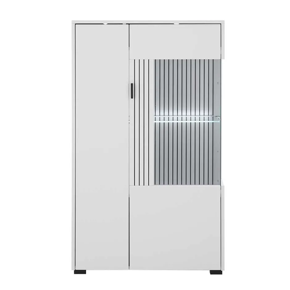 Wohnwand Kombination in Weiß - Dualkos (vierteilig)^Wohnen Discount