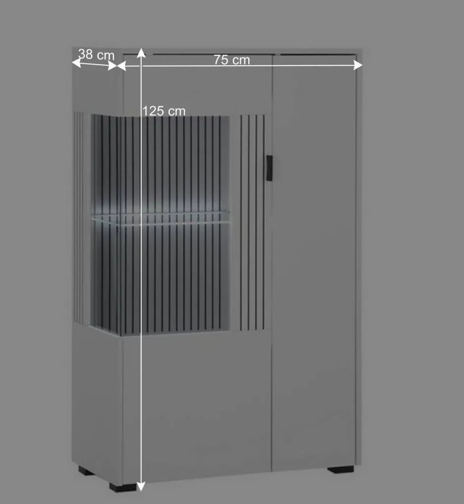 Wohnwand Kombination in Weiß - Dualkos (vierteilig)^Wohnen Discount