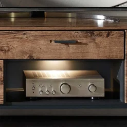 Wohnen Wohnwand Möbel im Industrial Style - Xindus (dreiteilig)