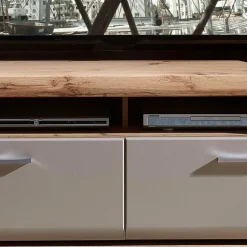 Wohnwand Möbel in Grau & Eiche - Fraguca (vierteilig)^Wohnen Discount