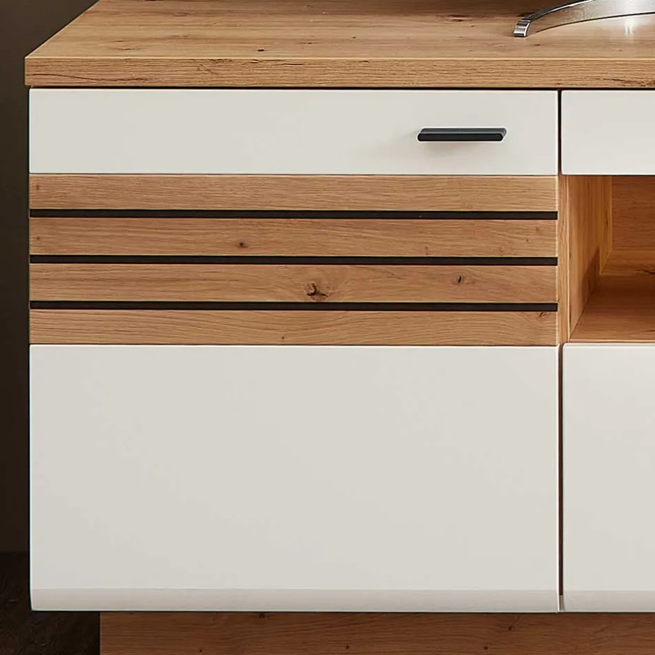 Wohnen Wohnwand Möbel Zusammenstellung 239 cm breit - Niam (dreiteilig)