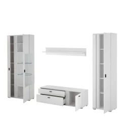 Wohnwand mit LED Licht Möbelset - Tirol (vierteilig)^Wohnen Hot