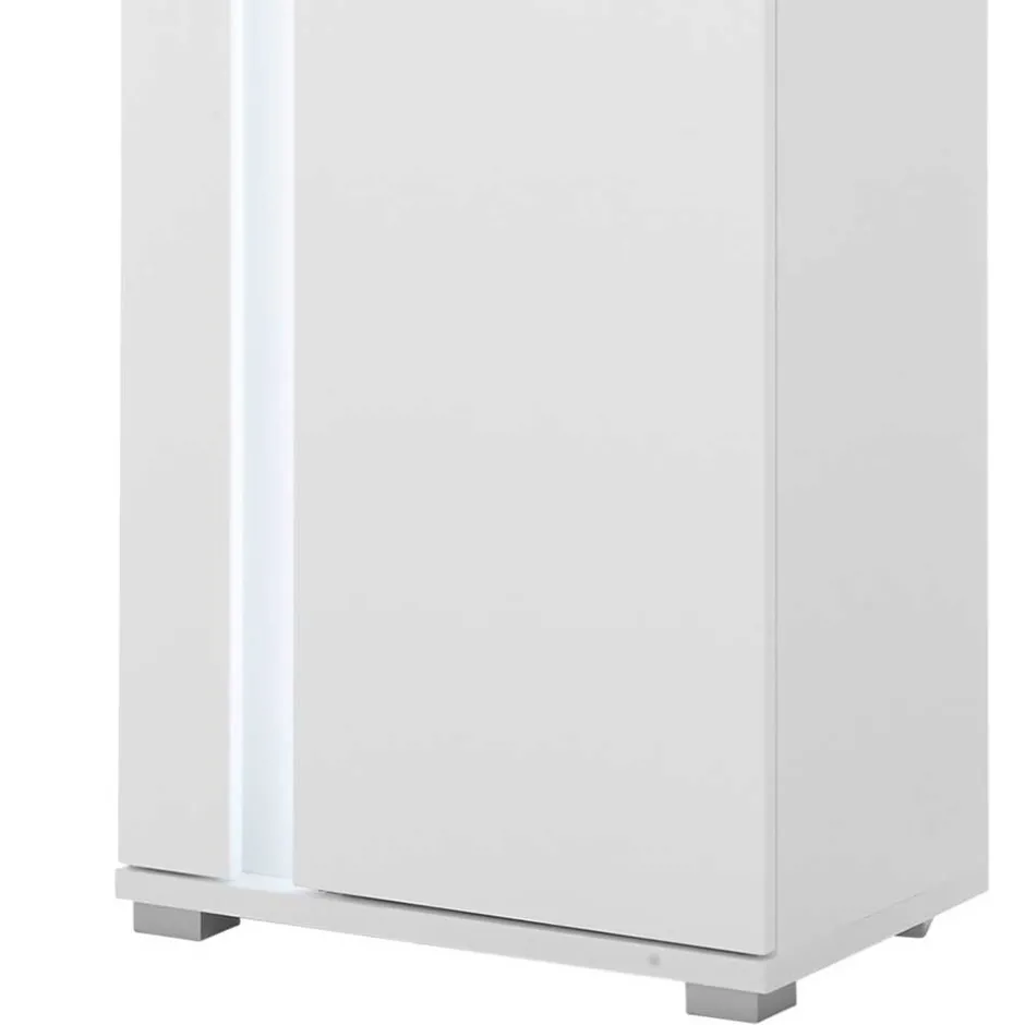 Wohnwand mit LED Licht Möbelset - Tirol (vierteilig)^Wohnen Hot