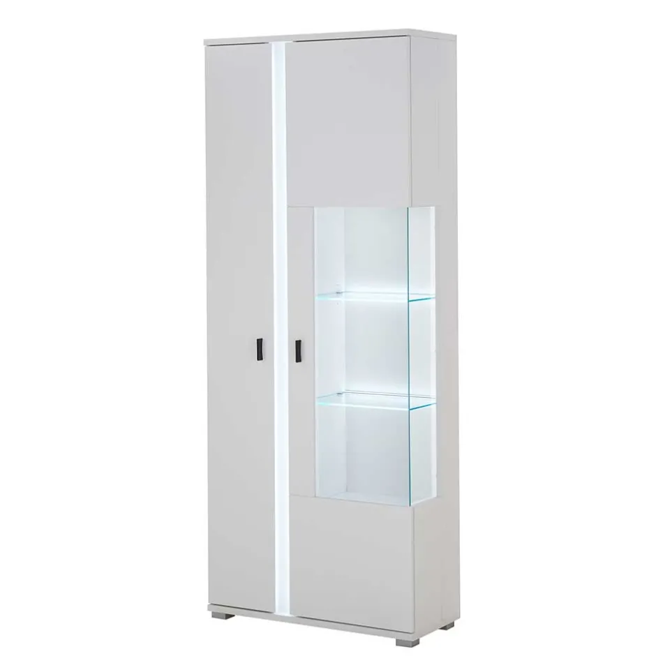 Wohnwand mit LED Licht Möbelset - Tirol (vierteilig)^Wohnen Hot