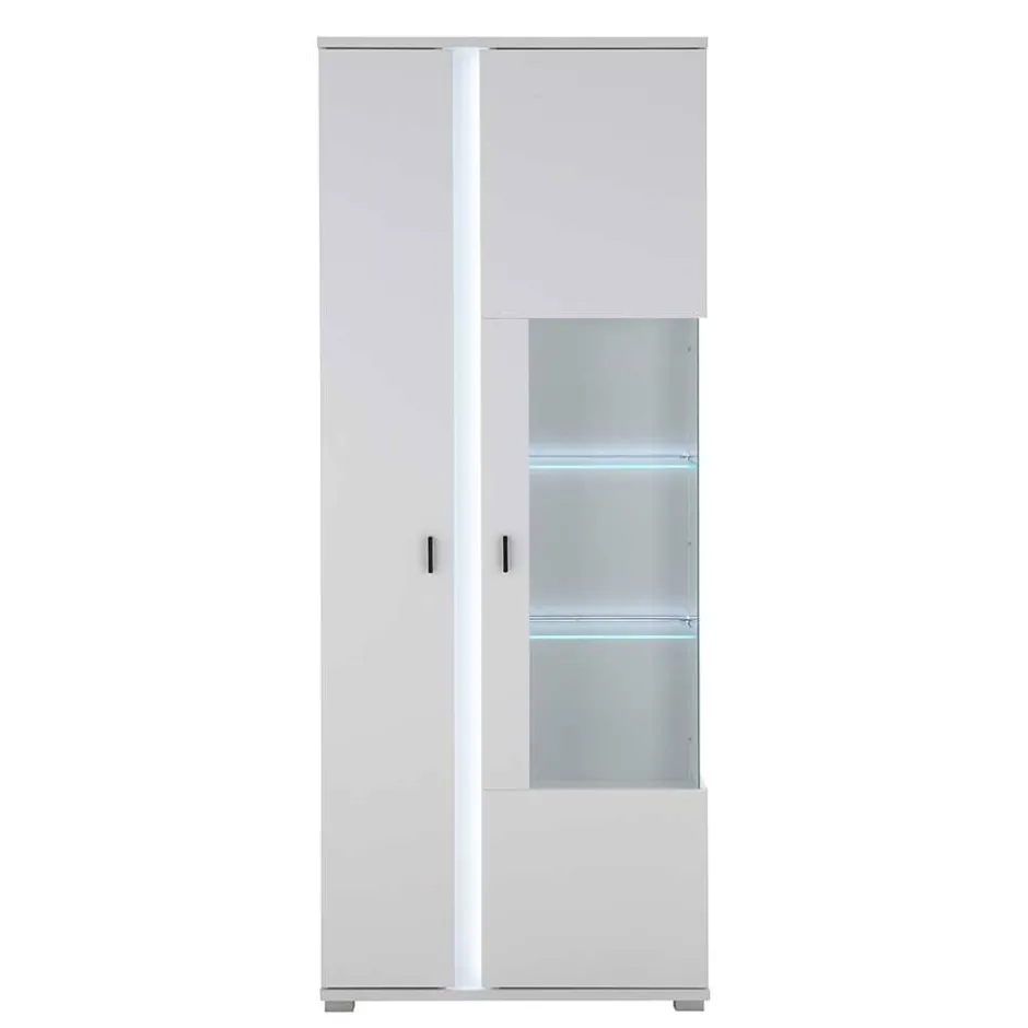 Wohnwand mit LED Licht Möbelset - Tirol (vierteilig)^Wohnen Hot