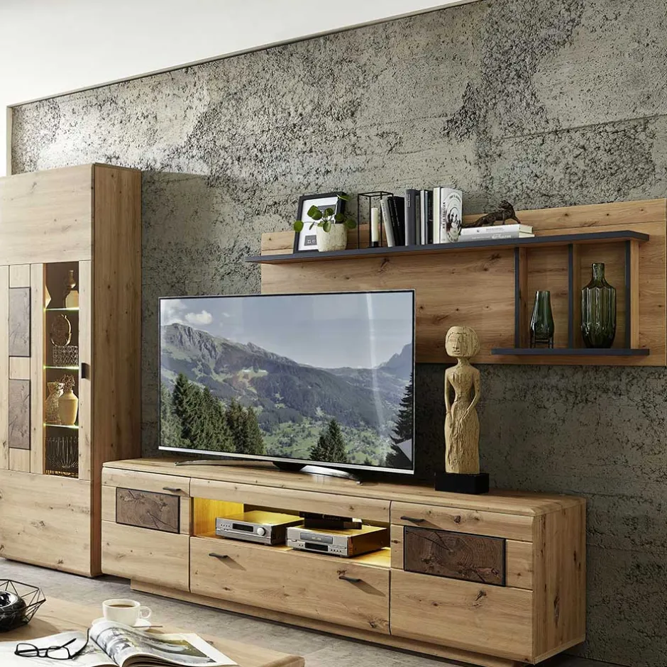 Wohnen Wohnwand Schränke & Regal - Iniaco (dreiteilig)