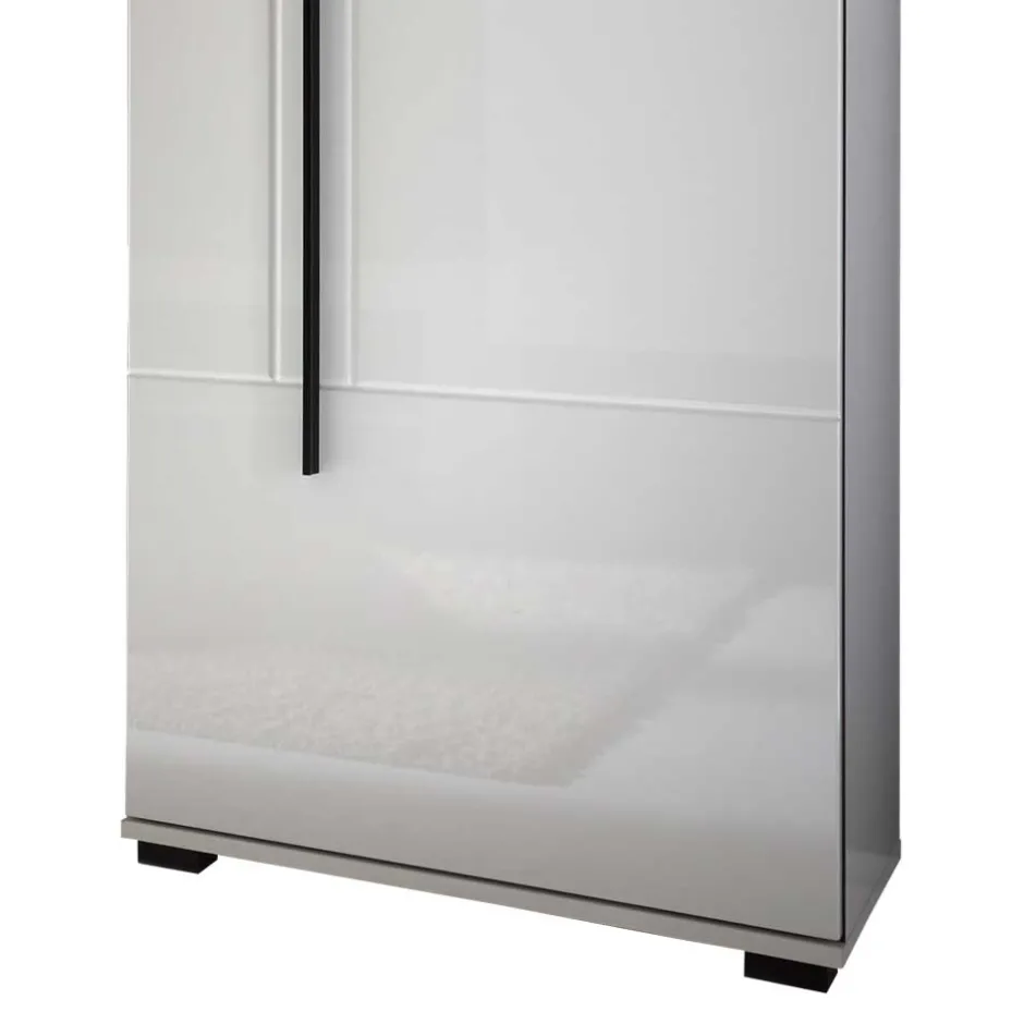 Wohnen Wohnwand Seitenschrank Jetongos in Weiß Hochglanz