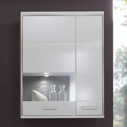 Wohnen Wohnwand Tacroma in Weiß Hochglanz (fünfteilig)