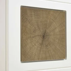 Wohnen Wohnwand Vitrine in Weiß Eiche - Lisepio