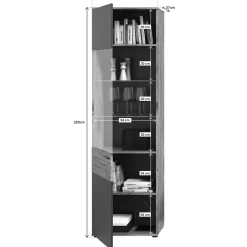 Wohnen Wohnwand Wohnkombination - 251 cm breit - Lucios (dreiteilig)