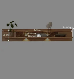 Wohnwand Wohnzimmer-Möbel Set - Cassna (dreiteilig)^Wohnen Online