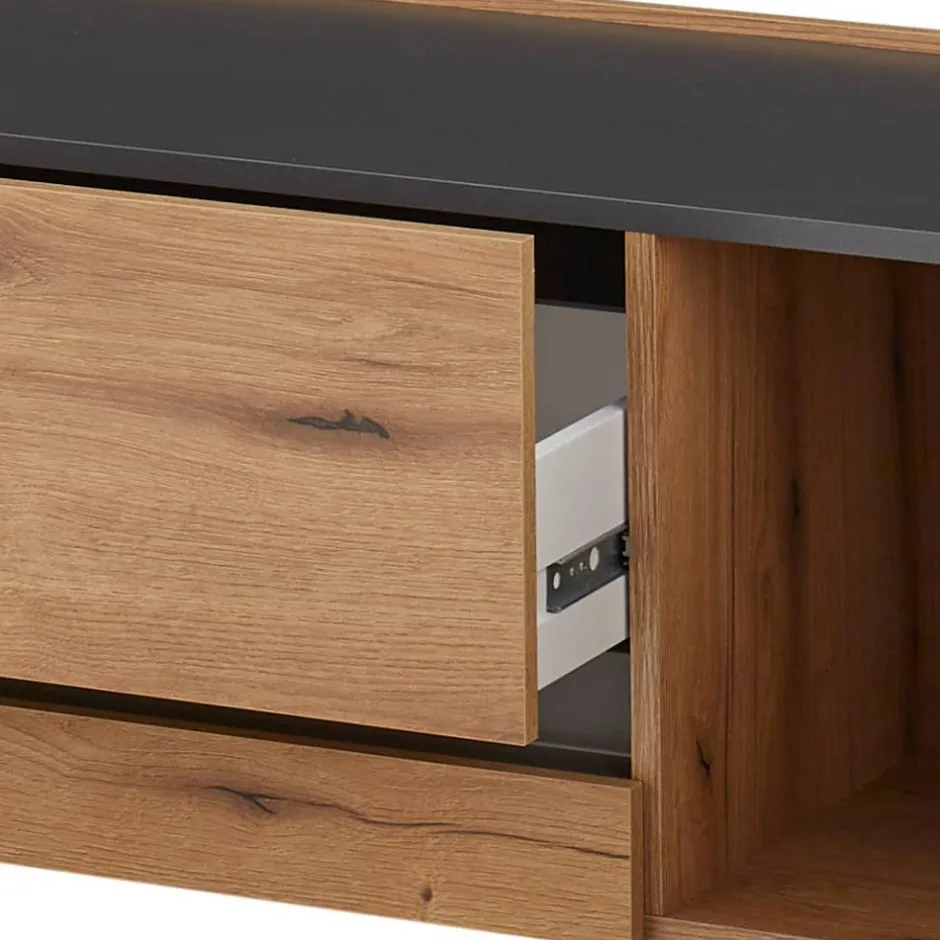 Wohnen Wohnwand-Kombination in Wildeiche - Colomania (dreiteilig)