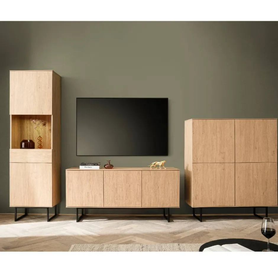 Wohnen Wohnwandschränke Set - Jaskin (dreiteilig)