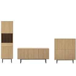 Wohnen Wohnwandschränke Set - Jaskin (dreiteilig)