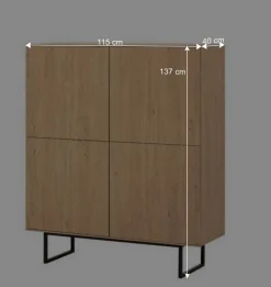 Wohnen Wohnwandschränke Set - Jaskin (dreiteilig)