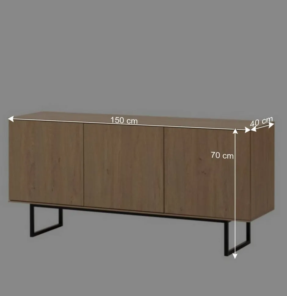 Wohnen Wohnwandschränke Set - Jaskin (dreiteilig)