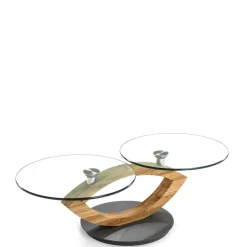 Wohnen Wohnzimmer 2 Platten Glastisch modern - Eleri