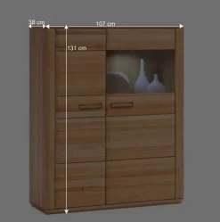 Wohnen Wohnzimmer Anbauwand Athias aus Kernbuche (dreiteilig)