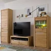 Wohnzimmer Anbauwand Croconia aus Wildeiche Massivholz (dreiteilig)^Wohnen New