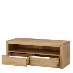 Wohnzimmer Anbauwand Croconia aus Wildeiche Massivholz (dreiteilig)^Wohnen New