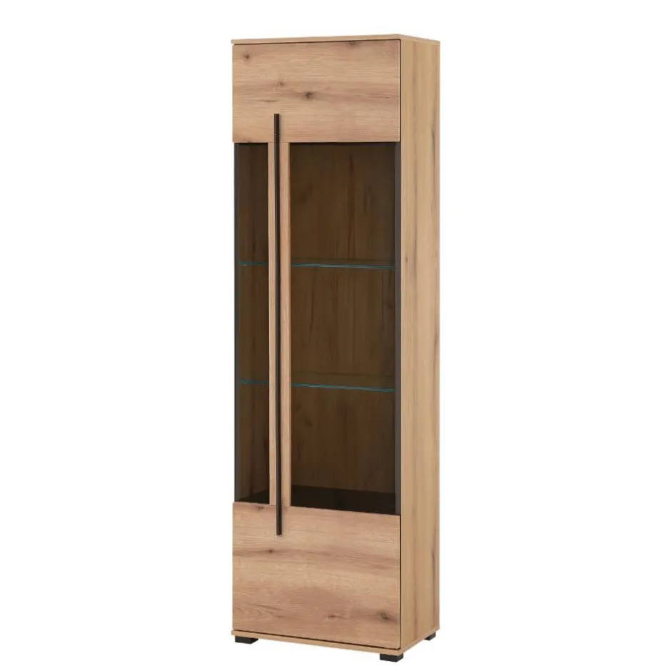 Wohnen Wohnzimmer Anbauwand in Eiche - Brocus (dreiteilig)