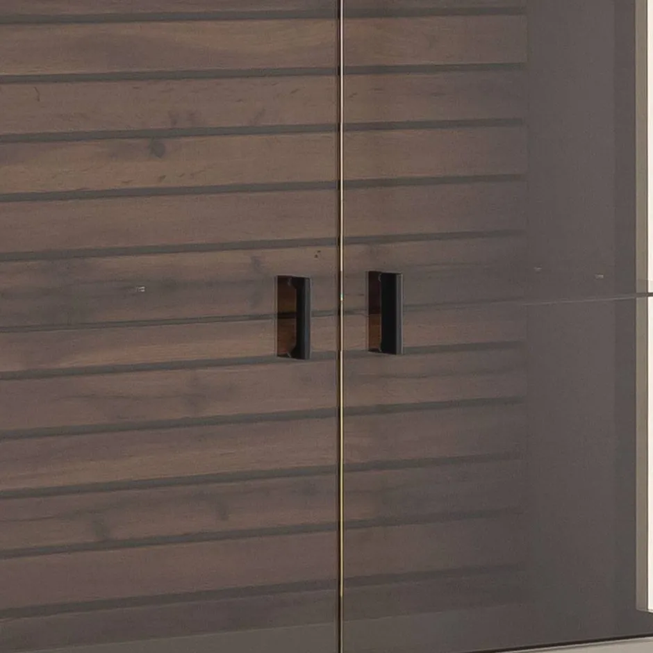 Wohnzimmer Anbauwand in Grau - Teorina (dreiteilig)^Wohnen Discount