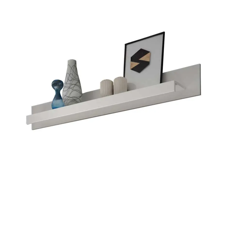 Wohnen Wohnzimmer Anbauwand Jetongos in Weiß Hochglanz (vierteilig)