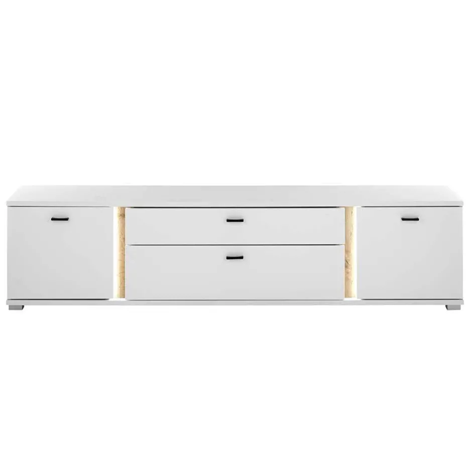 Wohnen Wohnzimmer Anbauwand Möbelset - Racelyn (vierteilig)