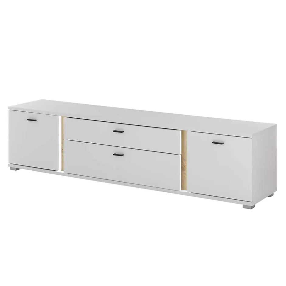 Wohnen Wohnzimmer Anbauwand Möbelset - Racelyn (vierteilig)