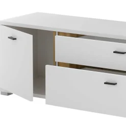 Wohnen Wohnzimmer Anbauwand Möbelset - Racelyn (vierteilig)