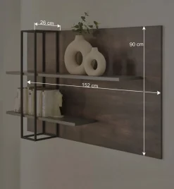 Wohnzimmer Anbauwand Möbel-Kombi - Mundo (dreiteilig)^Wohnen Outlet