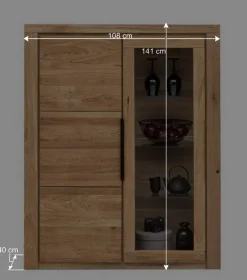 Wohnen Wohnzimmer Anbauwand teilmassiv - Nelenia (vierteilig)