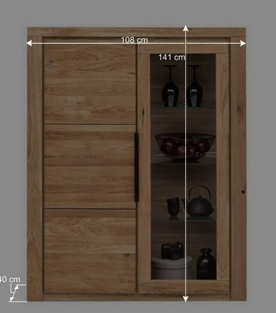 Wohnen Wohnzimmer Anbauwand teilmassiv - Nelenia (vierteilig)