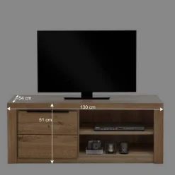 Wohnen Wohnzimmer Anbauwand teilmassiv - Nelenia (vierteilig)