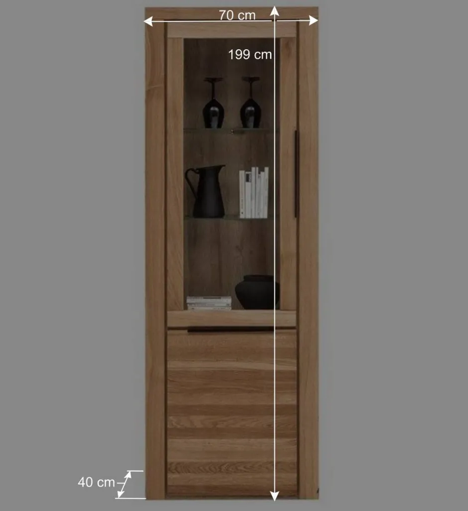 Wohnen Wohnzimmer Anbauwand teilmassiv - Nelenia (vierteilig)