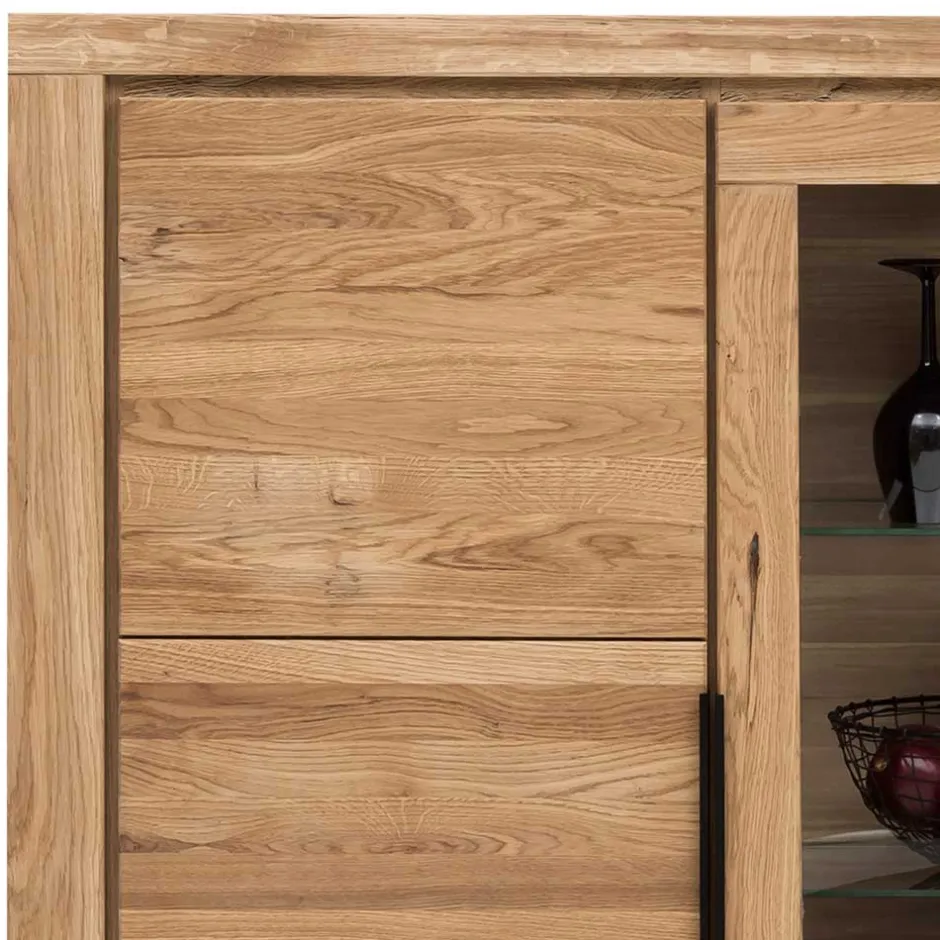 Wohnen Wohnzimmer Anbauwand teilmassiv - Nelenia (vierteilig)