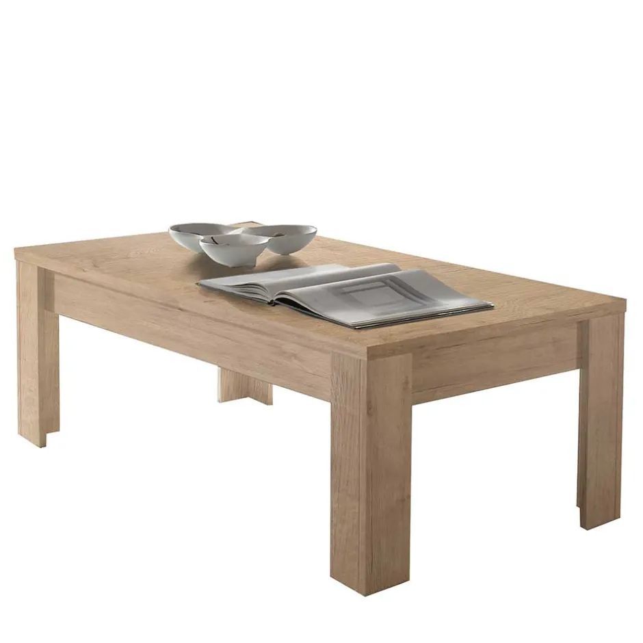 Wohnen Wohnzimmer Couchtisch im Eiche Dekor - Rodonda