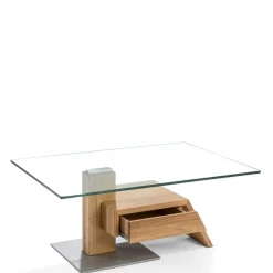 Wohnzimmer Design-Glastisch mit Schublade - Ambia^Wohnen Best