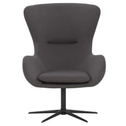 Wohnzimmer Designsessel in Dunkelgrau Stoff - Dessina^Wohnen New