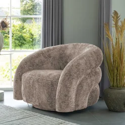 Wohnen Wohnzimmer Drehsessel in Beigegrau - Hulmane
