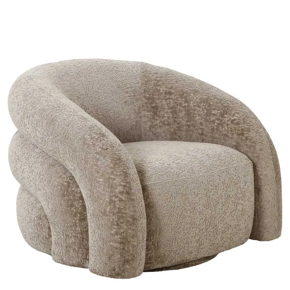 Wohnen Wohnzimmer Drehsessel in Beigegrau - Hulmane