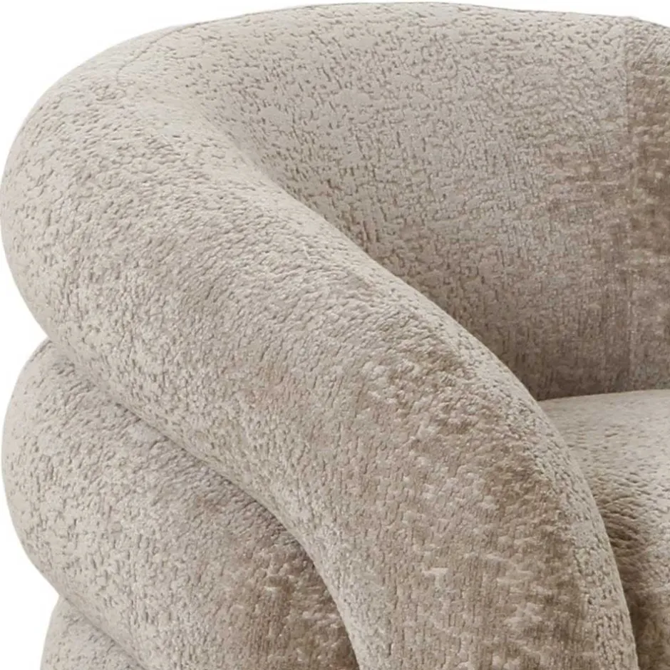 Wohnen Wohnzimmer Drehsessel in Beigegrau - Hulmane