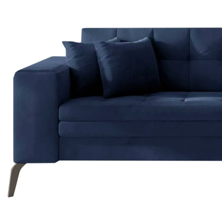 Wohnen Wohnzimmer Eckcouch in Dunkelblau - Asbro