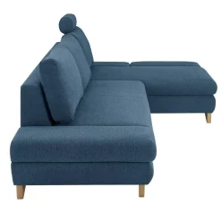 Wohnen Wohnzimmer Ecksofa in Blau - Baonga